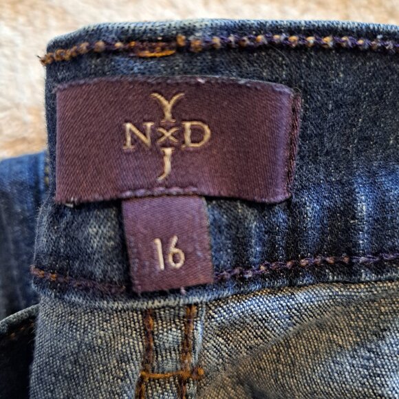 NYDJ Straight Leg Dark Wash Jeans Plus Size 16 - Picture 7 of 9